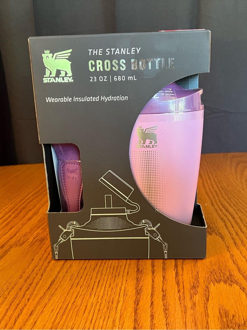 Stanley Purple 23 oz. Cross Bottle with Matching Strap
